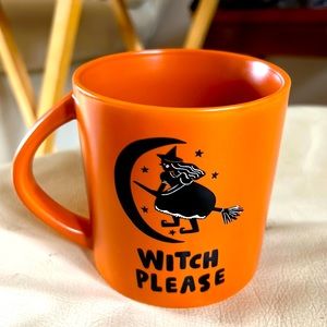 Target Hyde and Eek orange stoneware 16 ounce, Halloween Witch please mug 🧙🎃